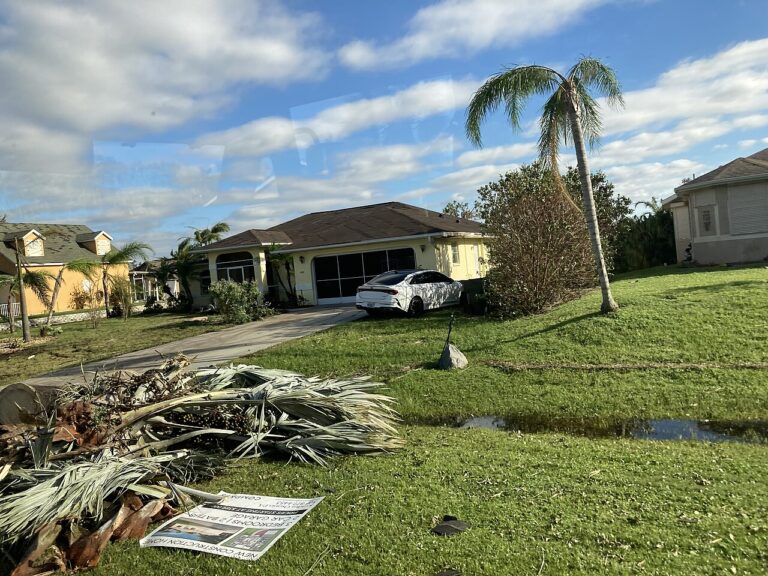 Damage from Hurricane Ian