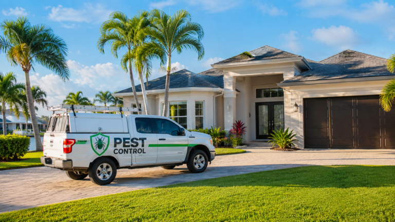 pest control company at a cape coral home