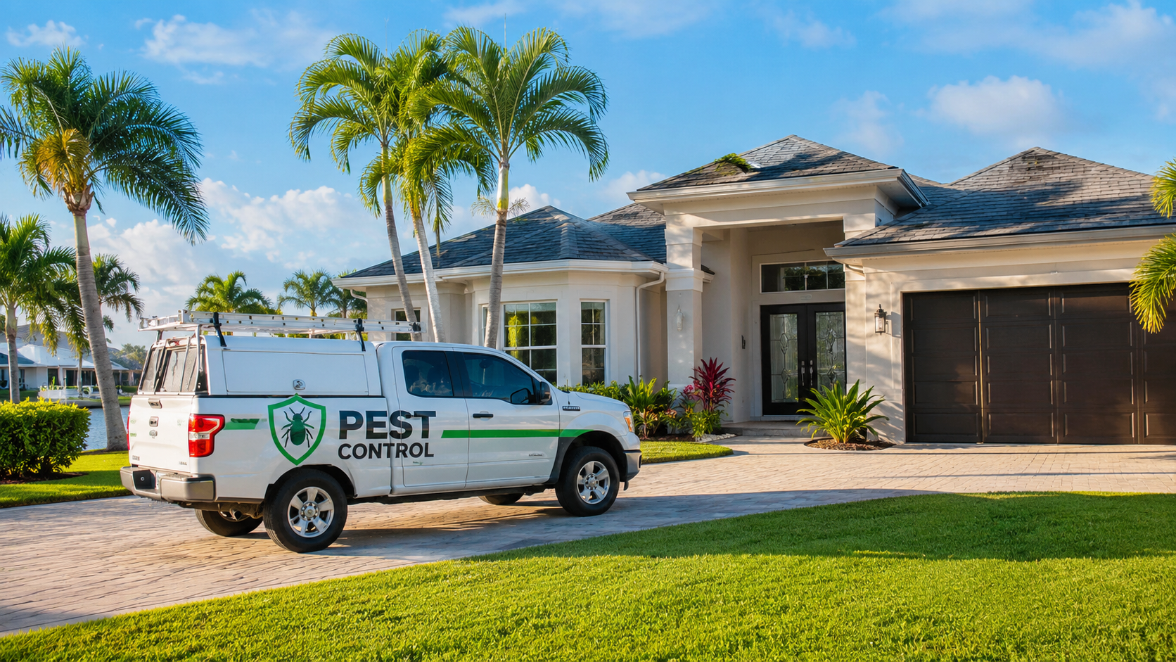 pest control company at a cape coral home